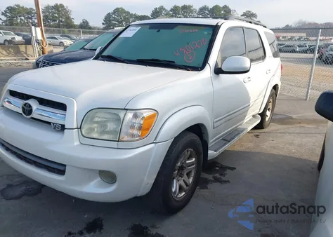 2005 Toyota Sequoia Limited V8 z USA, uszkodzony, nr VIN 5TDZT38AX5S254817